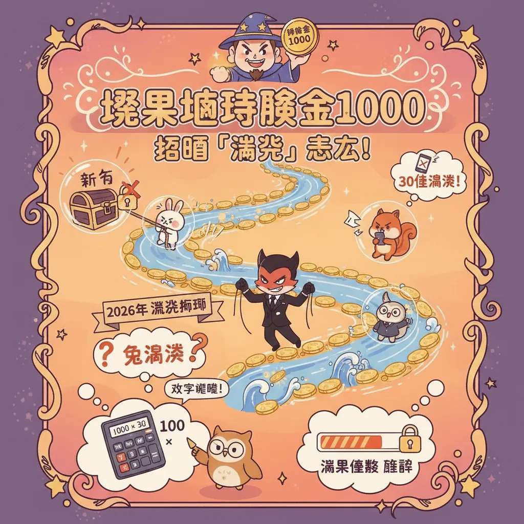 新手領娛樂城體驗金1000，避開流水陷阱看這篇